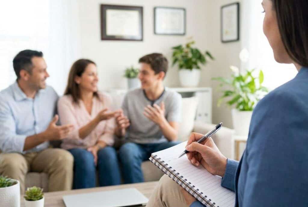 Encourage family members to heal together from addiction through family therapy Massachusetts.