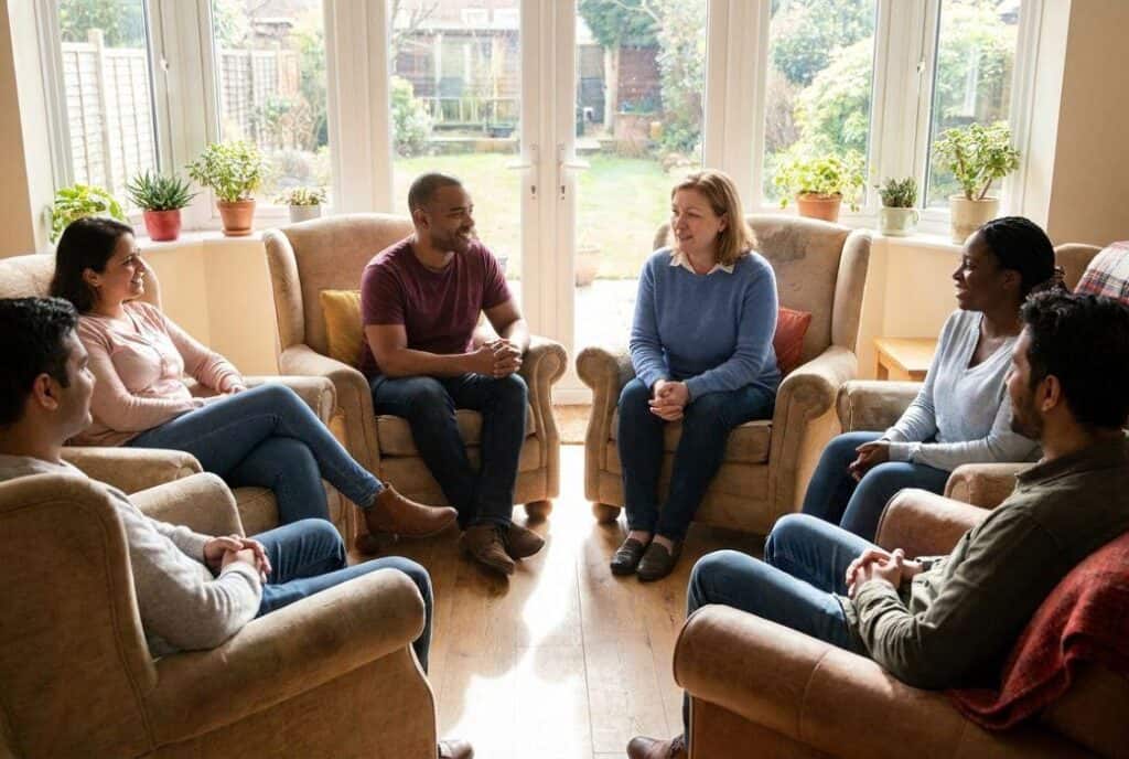 Group therapy includes DBT skills group work to build healthy relationships.
